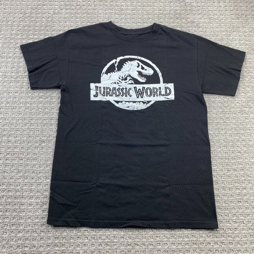 Jurassic World T-Shirt Men Medium M Black Jurassic Park Movie Graphic Print Tee